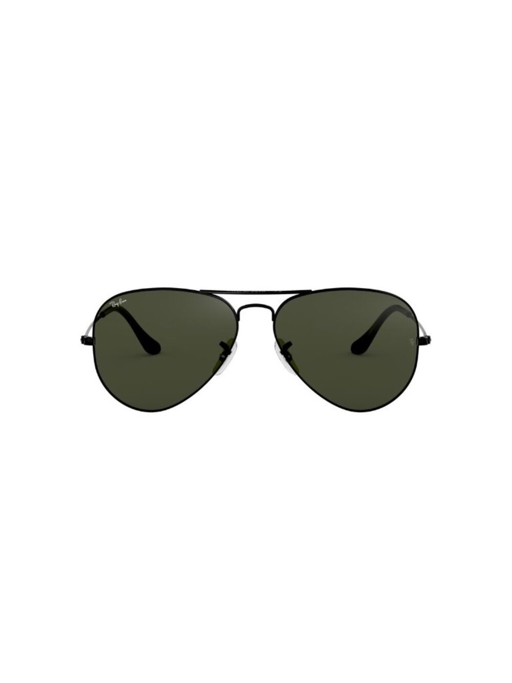 New Ray-Ban Unisex Sunglasses Black Aviator Green Lens Metal Frame Ray Ban LARGE